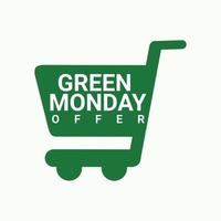 vector groene maandag