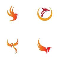 phoenix logo ontwerp vectorillustratie vector