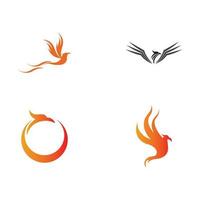 phoenix logo ontwerp vectorillustratie vector