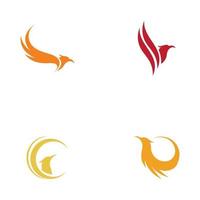 phoenix logo ontwerp vectorillustratie vector