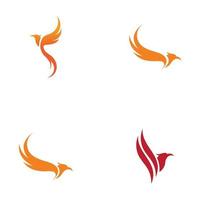 phoenix logo ontwerp vectorillustratie vector