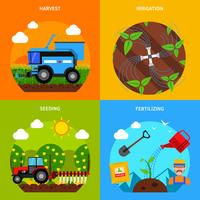 Landbouw Concept Set vector
