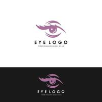 creatief oog concept logo ontwerpsjabloon vector