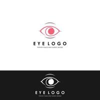 creatief oog concept logo ontwerpsjabloon vector