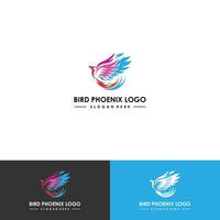 phoenix logo desain sjabloon. vector illustratie