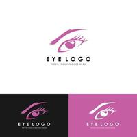 creatief oog concept logo ontwerpsjabloon vector