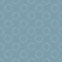 blauwe zeshoek ruwe penseelstreek naadloze patroon. vectorillustratie voor achtergrond, beddengoed, inpakpapier, scrapbooking vector