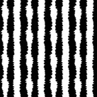 ruwe gekartelde lijn zwart-wit hand getekende eenvoudige inkt penseelstreek naadloze patroon. vectorillustratie voor achtergrond, beddengoed, inpakpapier, scrapbooking vector