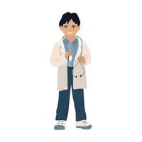 kleine jongen dokter illustratie vector