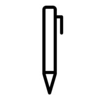 pen icoon. pictogram contouren. Vulpen vector