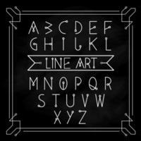 alfabet letters vector set moderne vintage geometrische vormen