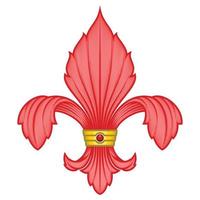 middeleeuws fleur de lis symbool vector