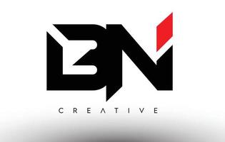 bn creatief modern letterlogo-ontwerp. bn pictogram brieven logo vector