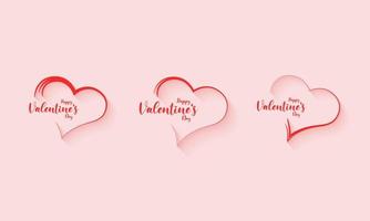 Valentijnsdag wens kunst deel zes vector