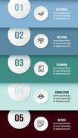 business concept infographic sjabloon met workflow. vector