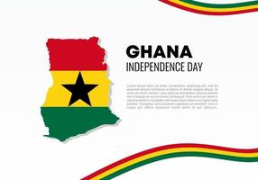 Ghana Onafhankelijkheidsdag achtergrond op 6 maart. vector