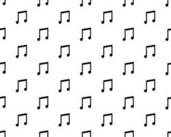 muziekachtergrond met notities en symbolen, zwart en wit, naadloos patroon vector