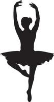 ballerina silhouet vector