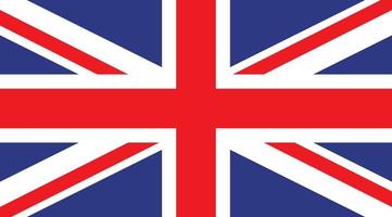 Britse vlag van het verenigd koninkrijk vector