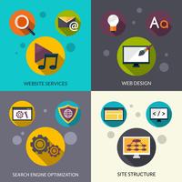 web ontwerpset vector