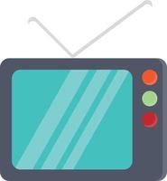 televisie plat pictogram vector