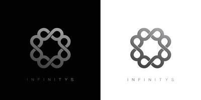 het infinity-logo initialen de letter s, modern en luxueus vector