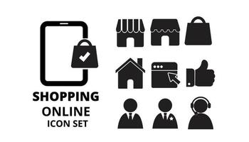 online winkel pictogram e-commerce winkelen webwinkel symbool kunst illustratie vector