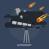 Astronomie Conceptuele afbeelding ontwerp vector