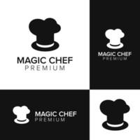 magische chef-kok logo vector pictogrammalplaatje