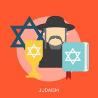 Jodendom Conceptuele afbeelding ontwerp vector