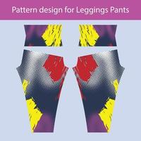 abstract patroonontwerp voor damesleggings broek gym mode vector