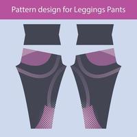 abstract patroonontwerp voor damesleggings broek gym mode vector