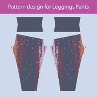 abstract patroonontwerp voor damesleggings broek gym mode vector