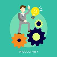 Productiviteit Conceptuele afbeelding ontwerp vector