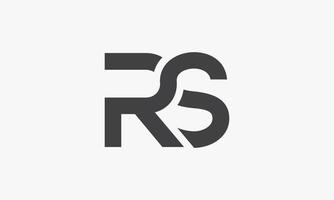 letter rs-logo geïsoleerd op een witte achtergrond. vector
