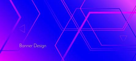 abstracte geometrische kleur decoratief ontwerp banner achtergrond vector