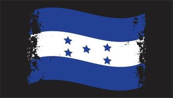 honduras land transparante golvende vlag kwast vector