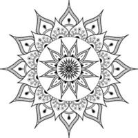 luxe sier mandala achtergrondontwerp voor print, poster, omslag, brochure, flyer, banner vector