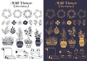 bloemen illustratie vector voor banner