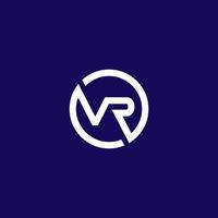 letter vr-logo, initiële vr-logo-ontwerpen. moderne abstracte stijl vector
