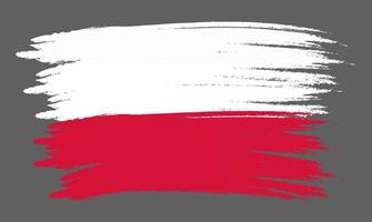vlag van polen. abstracte nationale vlag van Polen. vector illustratie eps10