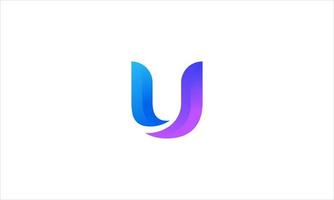 letter u-logo-ontwerp. moderne letter u-logo. vector illustratie