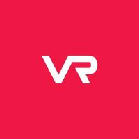 letter vr-logo, initiële vr-logo-ontwerpen. moderne abstracte stijl vector