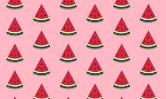 ontwerp van de achtergrond van het watermeloenpatroon. vector illustratie