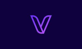 letter v logo ontwerp vector