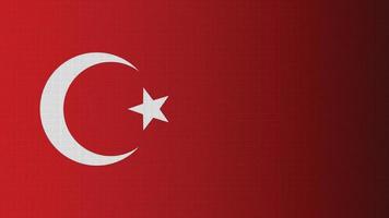 turkije nationale vlag vector afbeelding. plat ontwerp met gestippelde stofpatroonstijl.
