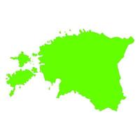 Estland kaart op witte achtergrond vector