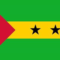 sao tome en principe vierkante nationale vlag vector