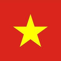Vietnamese vierkante nationale vlag vector