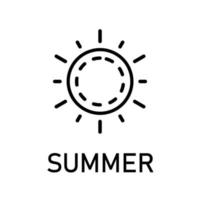 zomer - seizoen pictogram vector